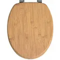 Produktbild: CASARIA WC-Sitz Toilettendeckel Bambus 108586, oval, aus Holz, mit Absenkautomatik und Metallscharnier, braun