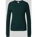 Produktbild: Vila Strickpullover mit gerippten Abschlüssen Modell 'dalo' in Dunkelgruen, Größe XS