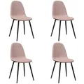 Produktbild: vidaXL Esszimmerstühle 4 Stk. Rosa Samt
