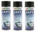 Produktbild: schwarz matt Spray 3x 400ml DUPLI-COLOR Cars Lackspray Sprühlack   385872