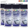 Produktbild: 6x DUPLI COLOR Cars Rallye Lack Lackspray schwarz matt 400ml