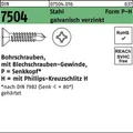 Produktbild: 500er PACK(Stk)  007504001060042032 Bohrschraube DIN 7504 Senkkopf m.Kreuzschlit