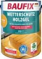 Produktbild: BAUFIX Wetterschutz-Holzgel kiefer seidenglänzend, 5 Liter, Holzlasur