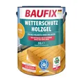 Produktbild: BAUFIX Wetterschutz-Holzgel kiefer, seidenglänzend, 5 Liter, Holzlasur, tropfgehemmte Holzlasur, für alle Holzarten, witterungsbeständig