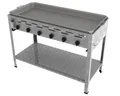 Produktbild: ChattenGlut Gasgrill ChattenGlut Gastrobräter 22kW mit Pfanne, BxTxH: 1140x530x800 cm