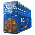 Produktbild: VARTA Hörgerätebatterien Typ 312 braun 60 Stück 1,45V Vorratspack Batterien