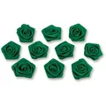 Produktbild: Creativery Satinrosen 3cm 10 Stück Stoffblumen zum Basteln Dekorieren Hochzeit Geschenkverpackung Blütendeko Tischdeko Handarbeit Stoffrosen Deko Blumen