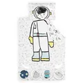 Produktbild: Bettwäsche 135 x 200 cm Kissenbezug 50 x 75 cm Set Decke Mikrofaser Astronaut