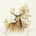 Produktbild: IHR Ideal Home Range - Papierservietten HUNTED DEER cream 20 St. Cocktail-Servietten 25 cm x 25 cm