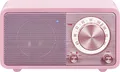 Produktbild: SANGEAN WR-7 – Kompaktes, tragbares Radio mit FM, Bluetooth, integriertem Akku, edlem Echtholz-Gehäuse, Pink