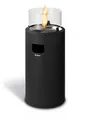 Produktbild: Enders Terrassenfeuer NOVA LED M BLACK, Gas Terrassenfeuer mit Ambientebeleuchtungen, ECO GREEN Brenner-Technologie und exzellentem Design, H88cm Ø 62cm, Schwarz #5600