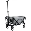 Produktbild: Gardenio Bollerwagen faltbar mit Bremsen, Handwagen 80 kg/60l, Bollerwagen klein & leicht mit Taschen, Handkarren Outdoor/Camping/Wandern/Angeln/Garten, neueste Upgrade-Version mit längerer Lenkstange
