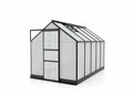 Produktbild: Apollo 6200 HKP6mm, schwarz Einsteiger Gewächshaus Vitavia Treibhaus 2 Fenster