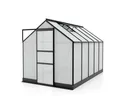 Produktbild: Vitavia Gewächshaus Apollo 6200 in schwarz, HKP 6 mm, inkl. Fundamentrahmen