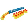 Produktbild: Speedminton Speeder Big Tube Match, 20 Stück, für Erwachsene, Unisex, Gelb, 40