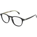 Produktbild: David Beckham DB 1018 Herren-Brille inkl. Gläser Vollrand Panto Acetat-Gestell 49/20/150, schwarz