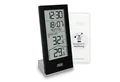 Produktbild: ADE funk mit Außensensor, Uhrzeit, ausgeschriebener Wochentag Funkwetterstation (inkl. 4 AAA Batterien, Kalender, Temperaturtrendanzeige)