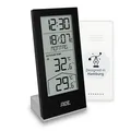 Produktbild: Funkuhr digital mit Temperaturanzeige und Außensensor | Thermometer für Innen...