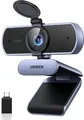 Produktbild: UHD Webcam 4K, Webcam Mit Mikrofon Und Objektivabdeckung, PC Kamera Mit Autofoku