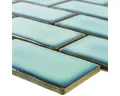 Produktbild: Mosafil Mosaikfliesen Keramik Mosaik Fliesen Florenz Handgemacht, Keramik 30.900x26.500, grün, 100% Handgeschnitten - Verlegefertig auf ein Netz geklebt -