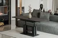 Produktbild: Endo-Moebel Couchtisch Endo Couchtisch Iso 110 / 170 höhenverstellbar erweiterbar Farbauswahl, 110-170 (2x30 intern), 58-75, 25mm, Doppellift, Akzentstreifen schwarz
