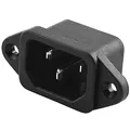 Produktbild: BestPlug C14 AC Strom Einbaustecker Terminal männlich für Kaltgeräte, Schwarz