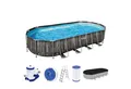 Produktbild: Bestway Framepool Power Steel™ Frame Pool Komplett-Set mit Filterpumpe 732 x 366 x 122
