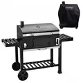 Produktbild: TAINO HERO XXL Set Smoker Abdeckhaube Holzkohle-Grill BBQ Grillwagen Standgrill