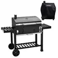 Produktbild: TAINO HERO XXL Set Smoker BBQ Grillwagen Holzkohlegrill Grill Räucherofen Haube