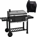 Produktbild: Taino - hero xxl Set Fumoir Barbecue Grill Chariot Charbon de Bois Fumoir Four Hotte