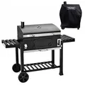 Produktbild: TAINO Hero XXL Set Abdeckhaube BBQ Smoker Grillwagen Holzkohle-Grill Standgrill Räucherofen