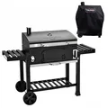 Produktbild: TAINO HERO XXL Set Smoker BBQ Grillwagen Holzkohlegrill Grill Räucherofen Haube