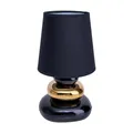 Produktbild: Tischleuchte Beistelllampe Schreibtischlampe Schwarz-Gold Schlafzimmerlampe
