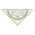 Produktbild: Geodreieck Geometrie Dreieck FABER-CASTELL klein gelb ohne Griff Schule Studium
