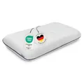 Produktbild: casimum Ergonomisches Visco Nackenstützkissen für Seitenschläfer & Rückenschläfer. Orthopädisches Nackenkissen Memory Foam. HWS Kopfkissen zur sanften Entlastung der Halswirbelsäule, 70x40 cm