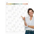 Produktbild: heaven+paper® Wandkalender 2026 | Jahresplaner 2026 A1 | Jahreskalender 2026 aus FSC zertifizierten Naturpapier | 12 Monate mit Feiertagen | Familienplaner 2026 natürlich | Made in Germany