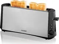 Produktbild: Cloer 3810 Langschlitz-Toaster | Edelstahl | 2 Scheiben | 880W | Brötchenaufsatz | Graubrot-Funktion