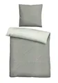 Produktbild: biberna 0840500 Wende-Bettwäsche Garnitur mit Kopfkissenbezug Melange-Flanell 1x 155x220 cm + 1x 80x80 cm, sturmgrau