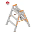 Produktbild: Layher Alu-Schwerlasttritt TOPIC 1043.3 / 2x3 Stufen / Klappbar - Art-Nr: 1043303