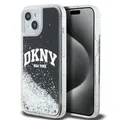 Produktbild: DKNY Liquid Glitter Big Logo Case für Apple iPhone 13 / 14 / 15 Schwarz /Glitzer