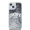 Produktbild: DKNY iPhone 14 Hülle Case Cover Liquid Glitter Arch Logo Black Silver