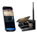 Produktbild: CARMATRIX Magnet Rückfahrkamera mit Funk WLAN Solar – Kabellose Einparkhilfe mit KI-Personenerkennung, App-Übertragung aufs Smartphone, Nachtsicht, IP67, für PKW, LKW & Anhänger