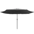 Produktbild: vidaXL Sonnenschirm mit Metall-Mast 400 cm Anthrazit