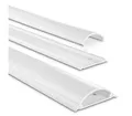 Produktbild: Hama Kabelkanal Kabelkanal, selbstklebend, halbrund, 100 x 7 x 2,1 cm, PVC, langwierig, robust, universell, plastikfrei