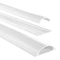 Produktbild: Hama Kabelkanal halbrund weiss selbstklebend, 100 x 7 x 2,1 cm, PVC