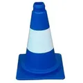 Produktbild: Leitkegel blau/weiß tagesleuchtend, 32,0 cm