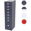 Produktbild: Rollcontainer Boston T851, Schubladenschrank Stahlschrank, 110x28x41cm 8 Schubladen ~ dunkelgrau