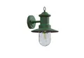 Produktbild: Lindby Außen-Wandleuchte Eloretta, Metall, Grün IP44, 1 x 15 W LED