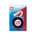 Produktbild: Prym 282260 Rollmaßband Jumbo 300 cm/120 inch – Maßband mit Rückzugmechanik, doppelseitige Skala in cm/inch, 15 mm breit – Selbstaufrollendes Schneidermaßband für Nähen & Basteln