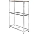Produktbild: tectake Reifenregal, Grau, Metall, Rechteckig, 40x180x120 cm, Freizeit, Heimwerken, Werkstatt, Schwerlastregale
